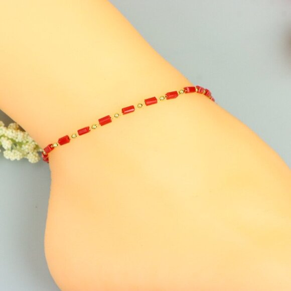 "Handmade Anklet – A Stylish Choice for Women, Thoughtful Gift Idea, EVCH1340 - Picture 5 of 10